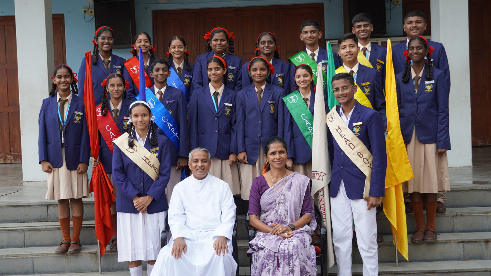 Investiture ceremony at St Joseph High School Ghorpadi